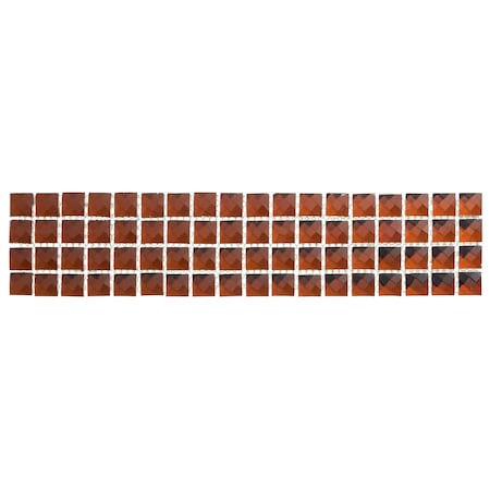 Andova Tiles ANDOVA TILES Brilliance 1" x 1" Beveled Glass Mosaic Wall Tile Trim ANDBRI624